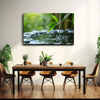 Water Drops Glass Wall Art - LUXARTDECO
