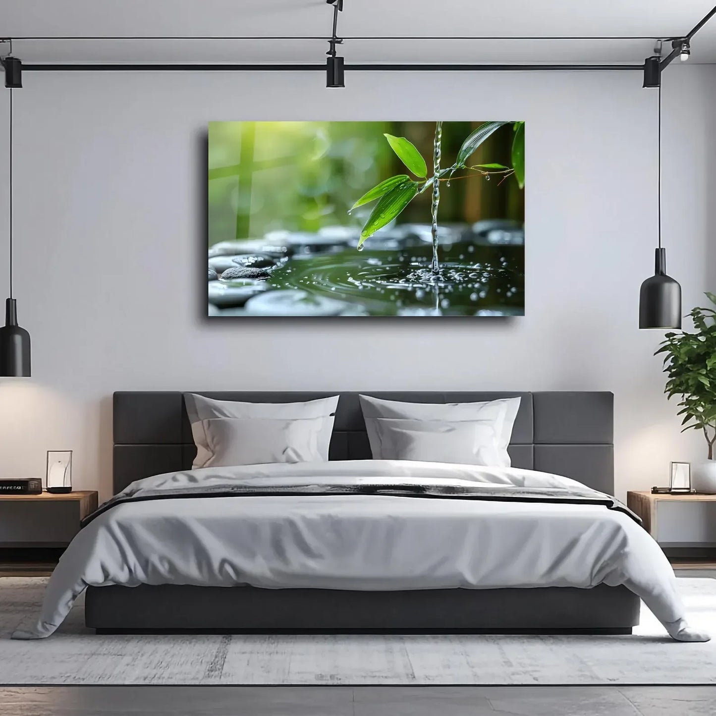 Water Drops Glass Wall Art - LUXARTDECO