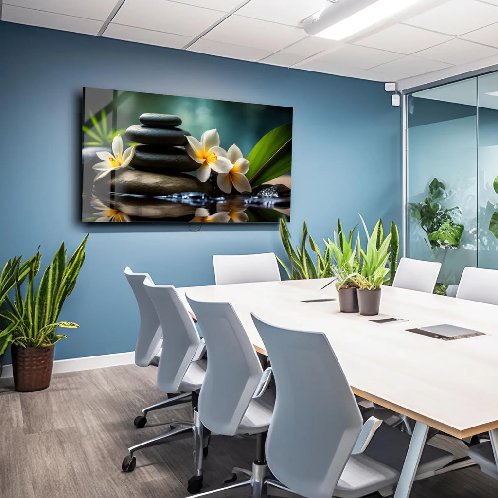 Zen Stones Glass Wall Art