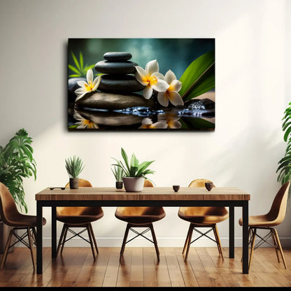 Zen Stones Glass Wall Art - LUXARTDECO