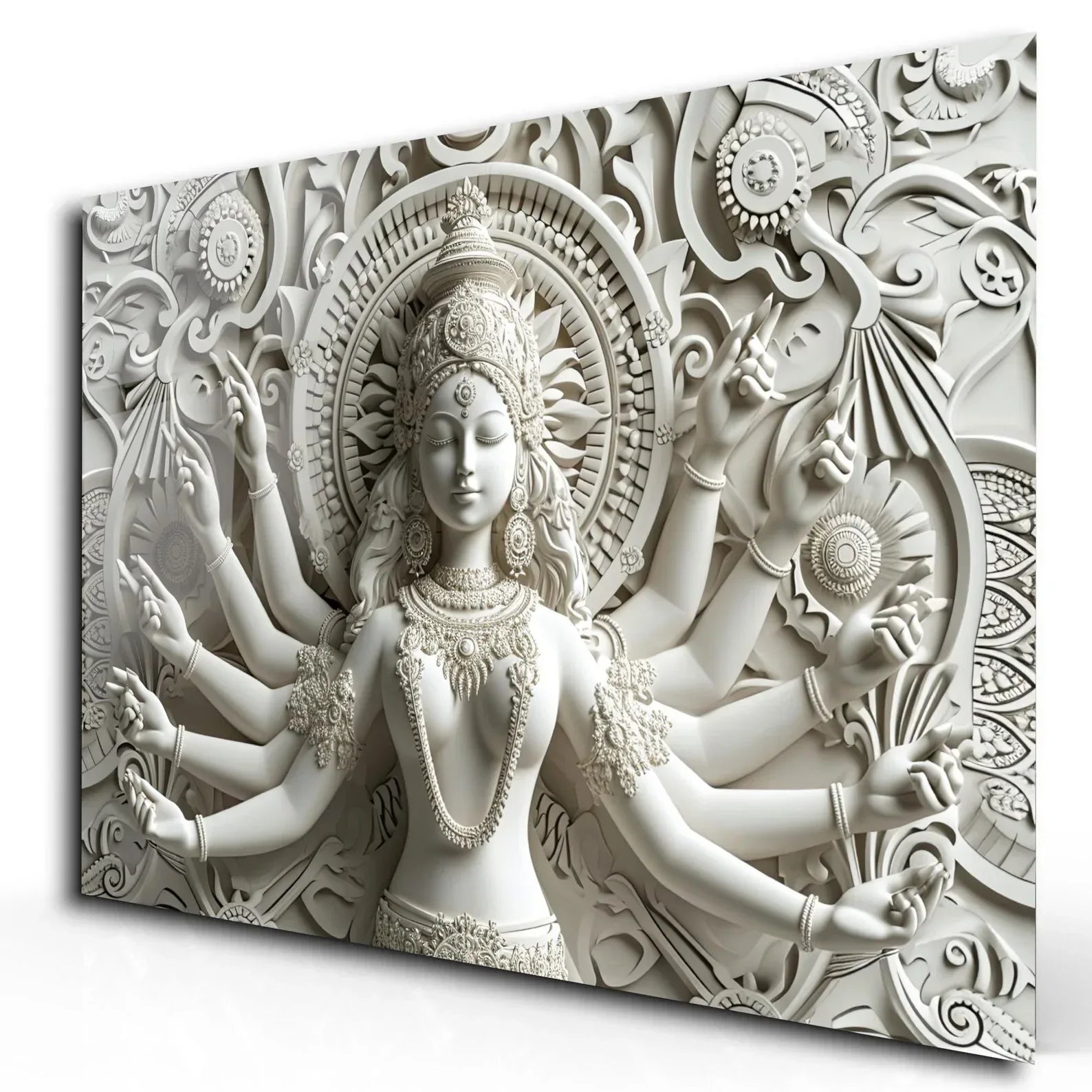 Durga Glass Wall Art - LUXARTDECO