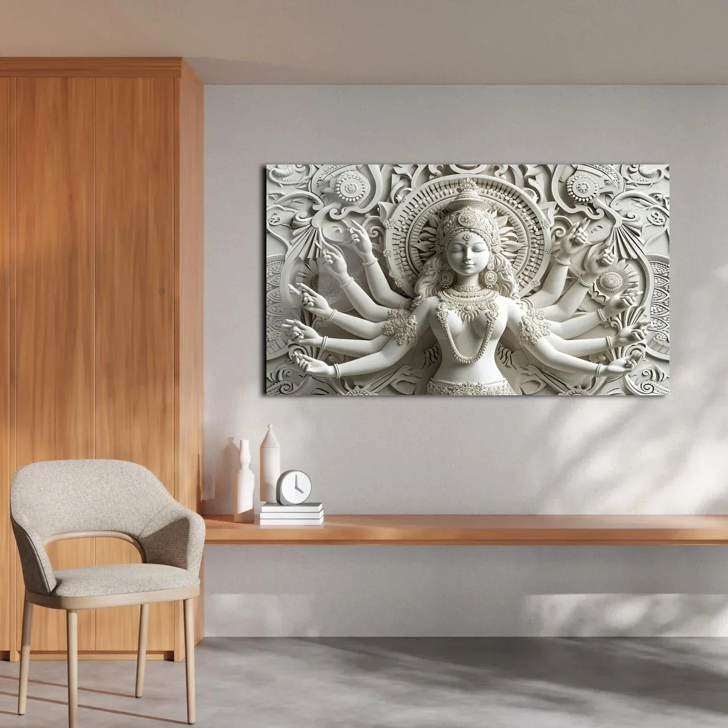 Durga Glass Wall Art - LUXARTDECO