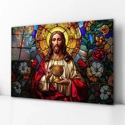 Jesus Glass Wall Art - LUXARTDECO