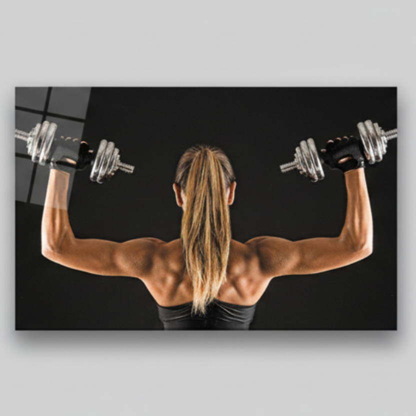 Arte murale in vetro con fiori astratti 