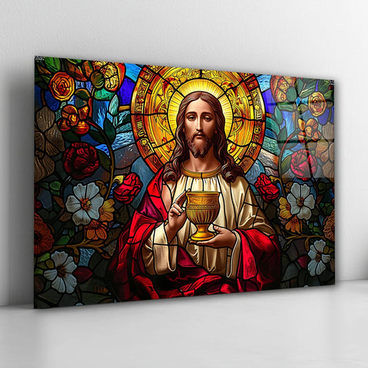 Jesus Glass Wall Art