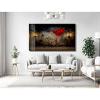 Girl with Balloons Glass Wall Art - LUXARTDECO