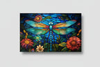 Colorful Dragonfly Glass Wall Art - LUXARTDECO