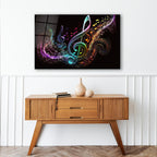 Art mural en verre musical 