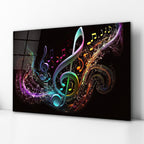 Art mural en verre musical 