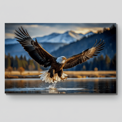 Aigle Tableau en Verre Trempé