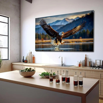 Eagle Glass Wall Art - LUXARTDECO