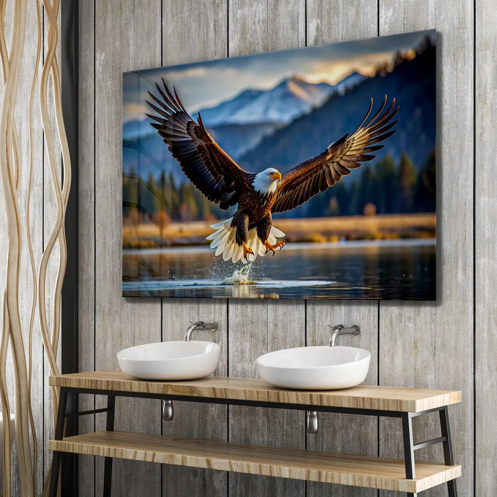 Décoration murale en verre Pivoine