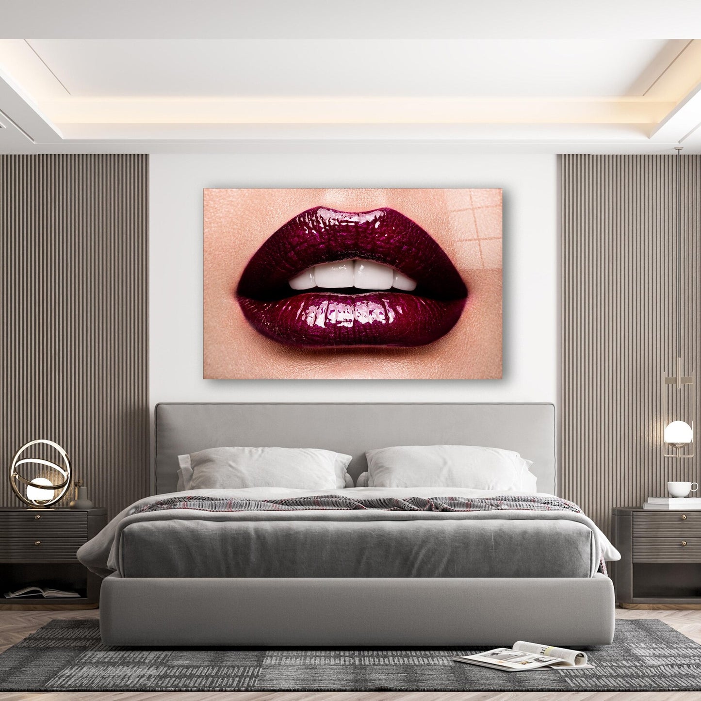 Labbra Sensuali Quadro in Vetro Temperato