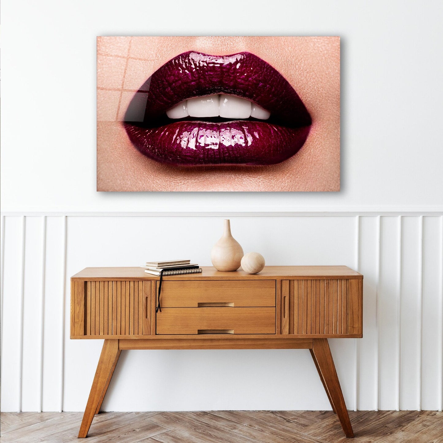 Labbra Sensuali Quadro in Vetro Temperato