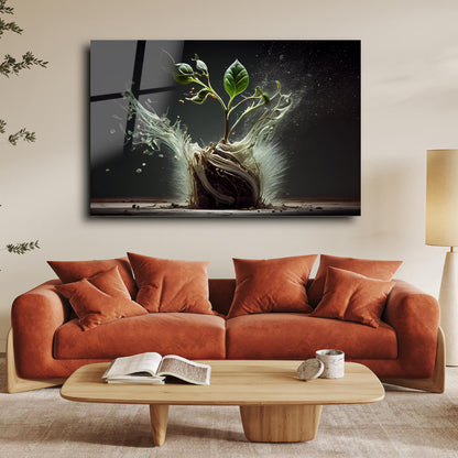 New Life Glass Wall Art