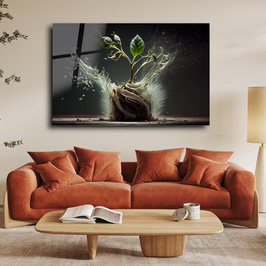 New Life Glass Wall Art