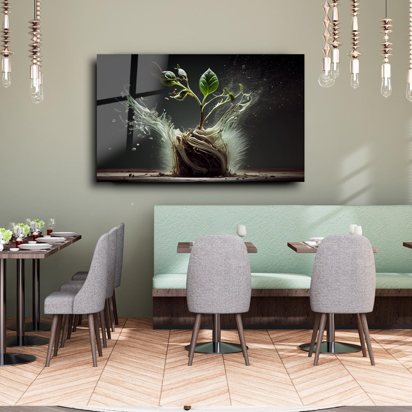 New Life Glass Wall Art