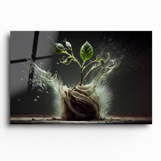 New Life Glass Wall Art