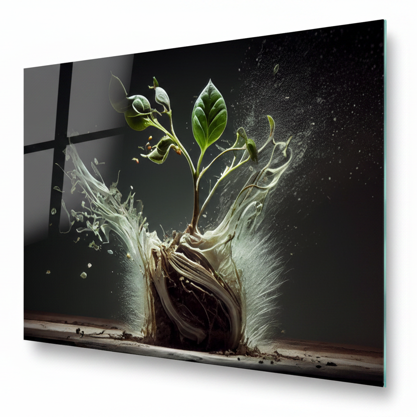 New Life Glass Wall Art
