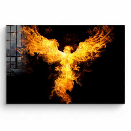 Phoenix Glass Wall Art