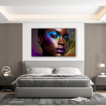 Beautiful Woman Glass Wall Art - LUXARTDECO