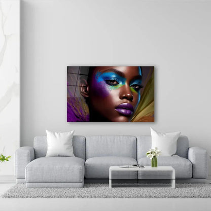 Beautiful Woman Glass Wall Art - LUXARTDECO