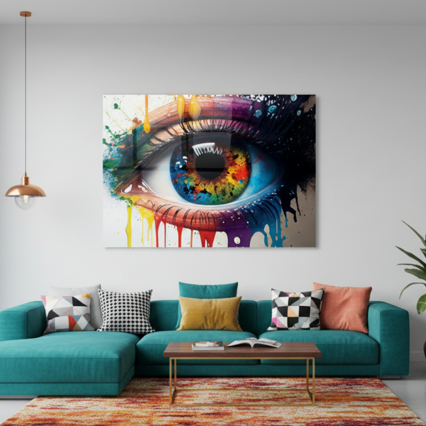 Colorful Eye Glass Wall Art