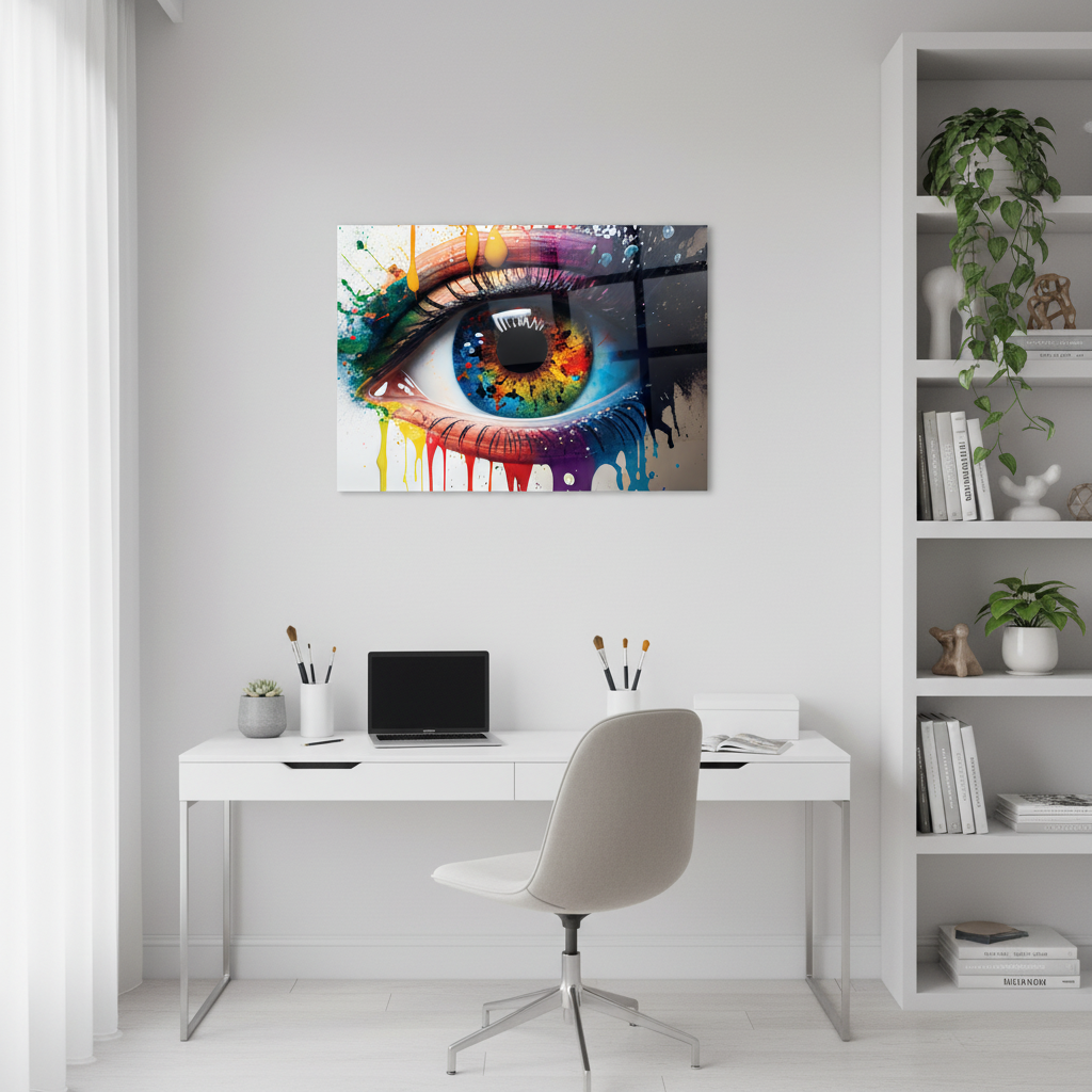 Colorful Eye Glass Wall Art