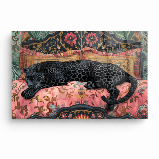 Black Panther Glass Wall Art
