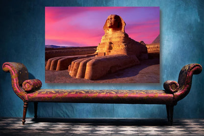 Sphinx de Gizeh Tableau en Verre Trempé