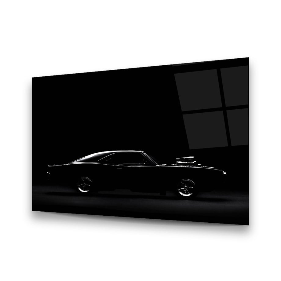 1968 Dodge Charger Glass Wall Art