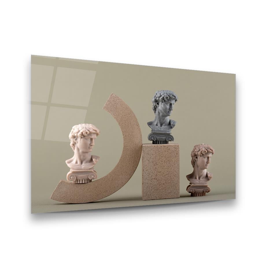 Busti Classici Quadro in Vetro Temperato