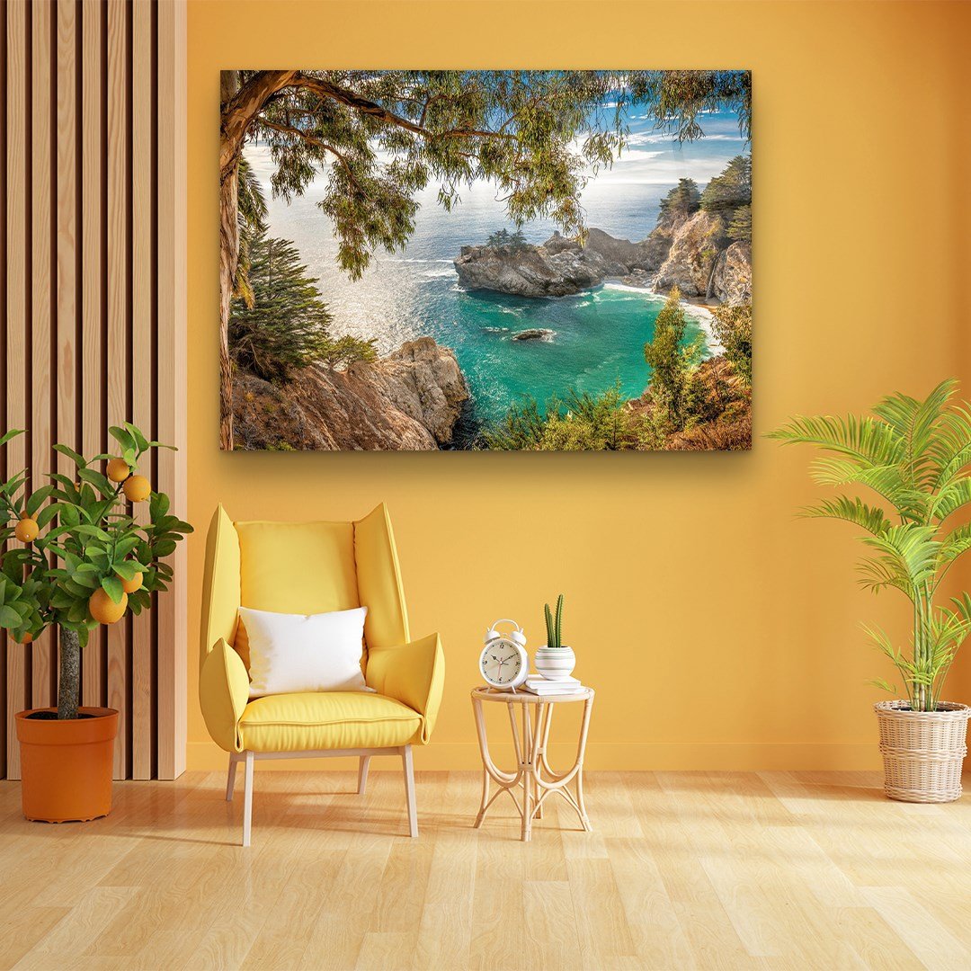 Coastal Cove Glass Wall Art