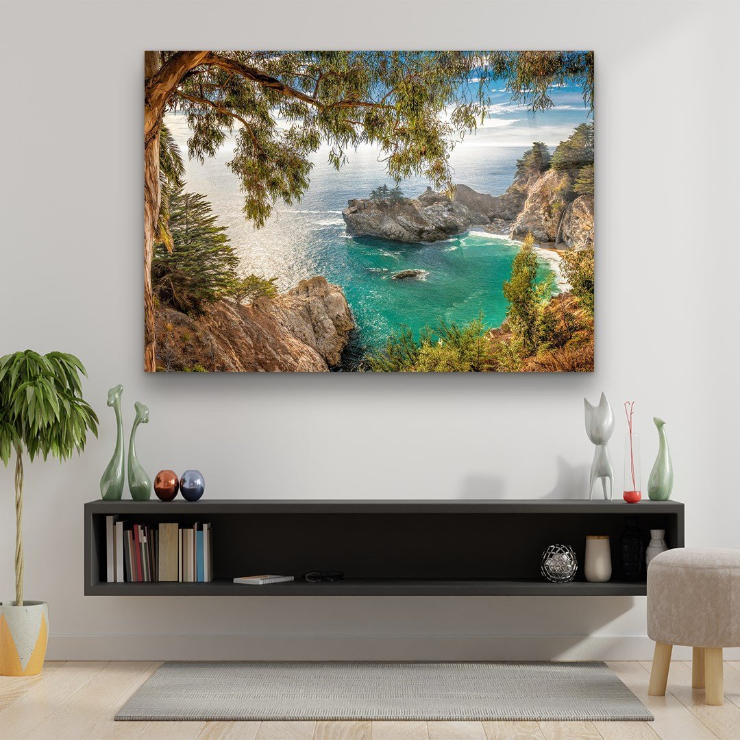 Coastal Cove Glass Wall Art