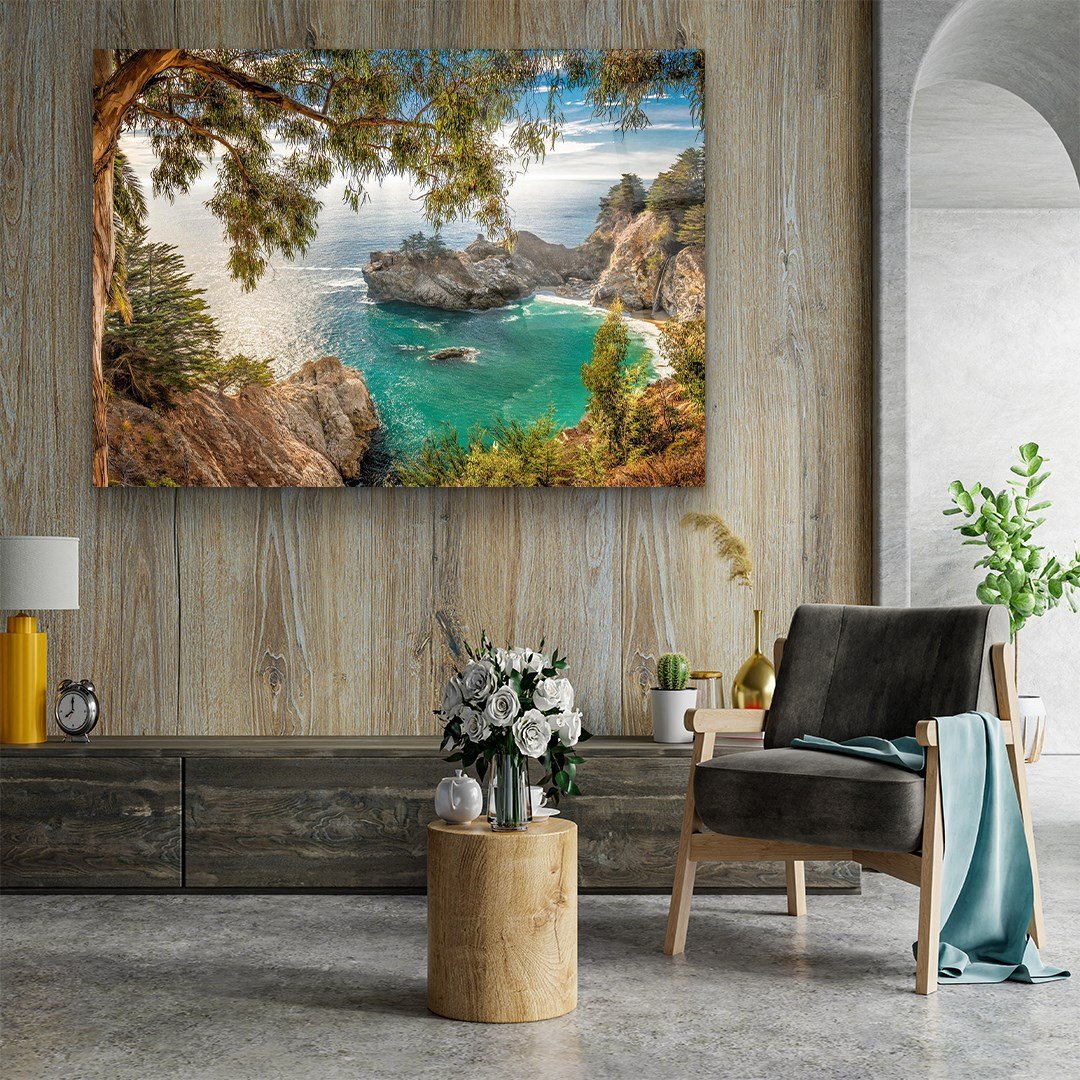 Coastal Cove Glass Wall Art