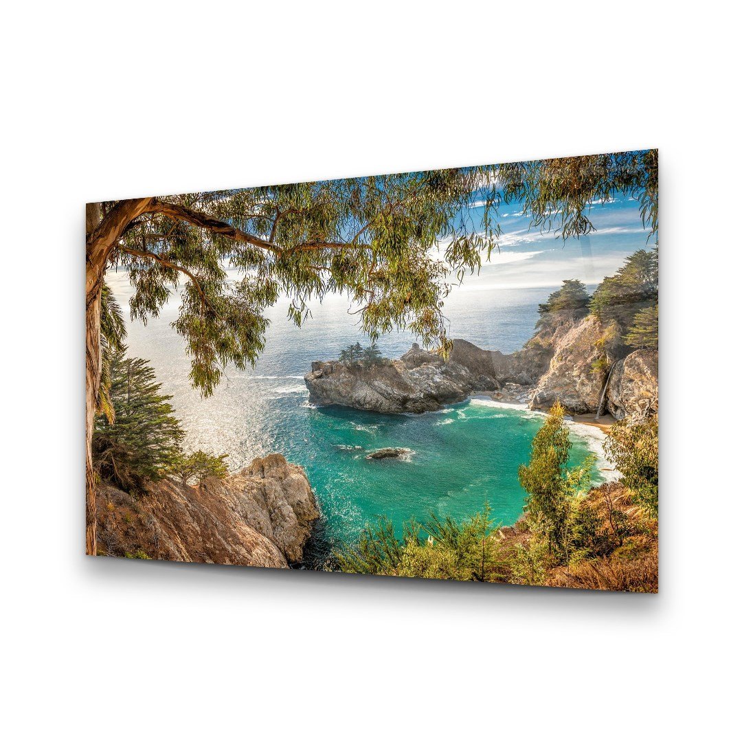 Coastal Cove Glass Wall Art