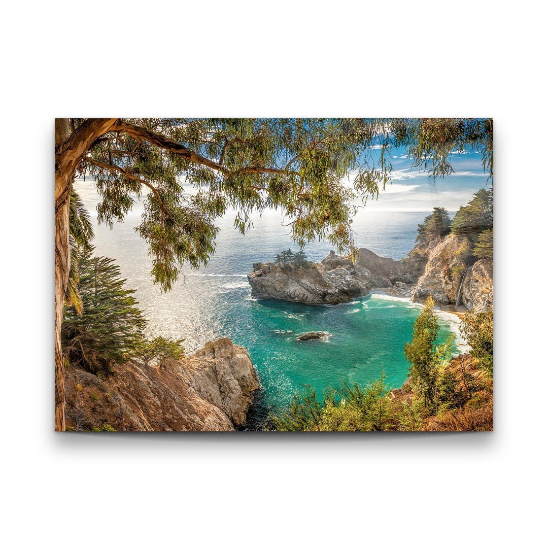 Coastal Cove Glass Wall Art