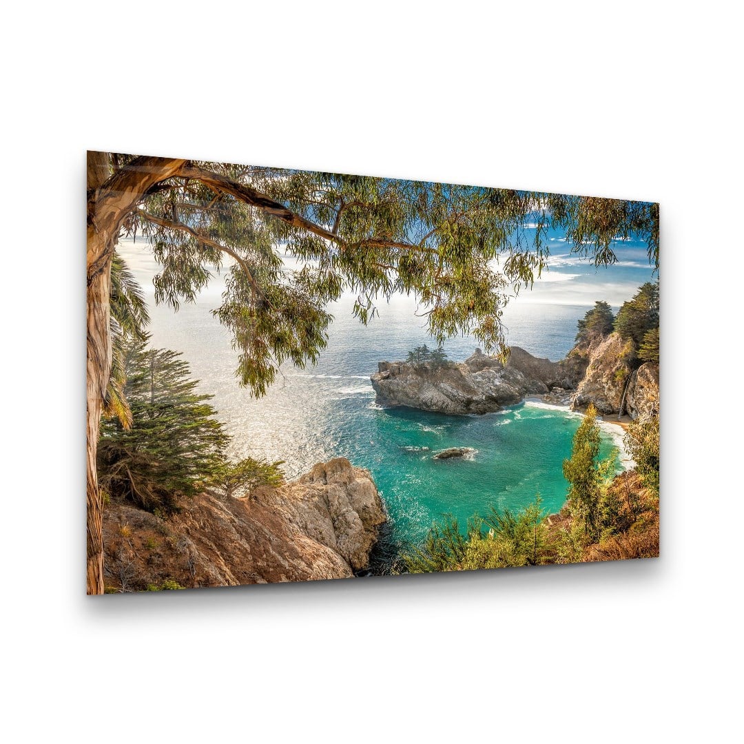 Coastal Cove Glass Wall Art