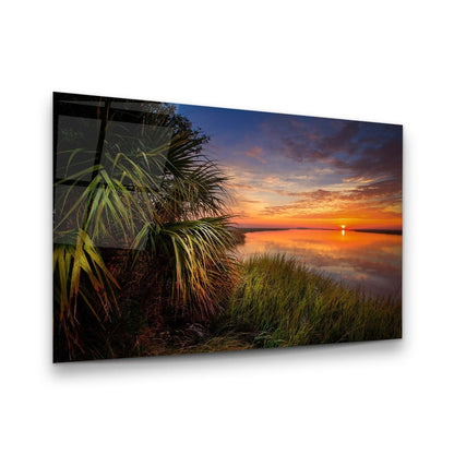 Coucher de Soleil  Tableau en Verre Trempé