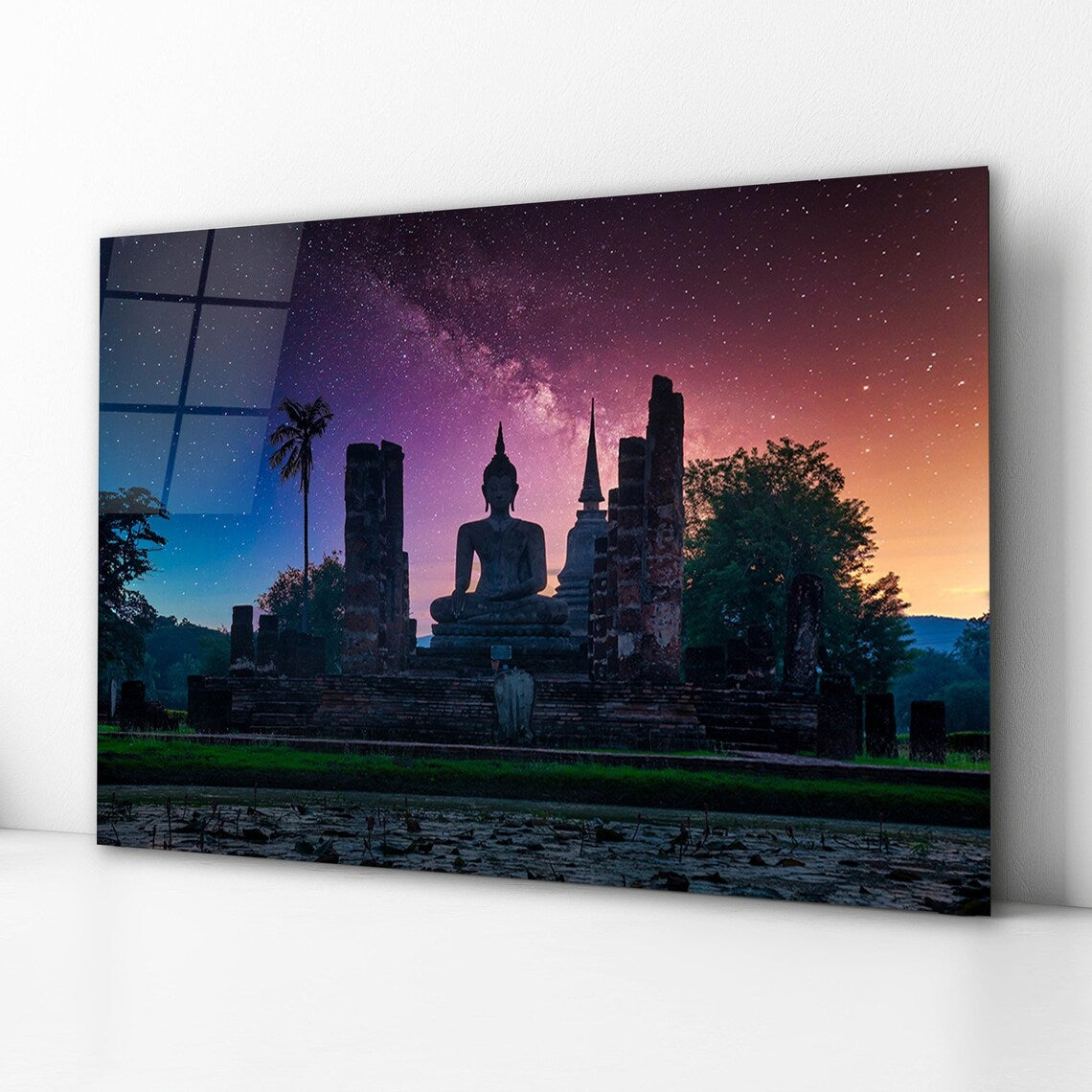 Art mural en verre Bouddha