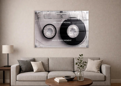 La Vita non ha il Tasto “riavvolgi” Quadro in Vetro Temperato
