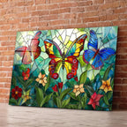 Butterfly Glass Wall Art - LUXARTDECO