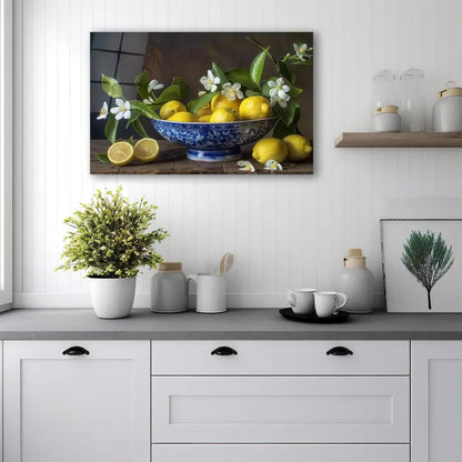 Lemon Glass Wall Art - LUXARTDECO