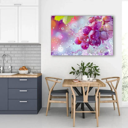 Grape Glass Wall Art - LUXARTDECO