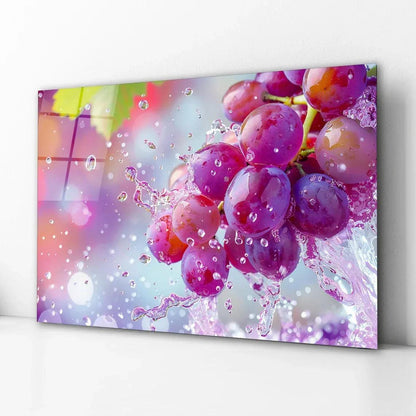 Grape Glass Wall Art - LUXARTDECO