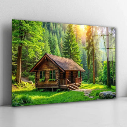 Forest Glass Wall Art - LUXARTDECO