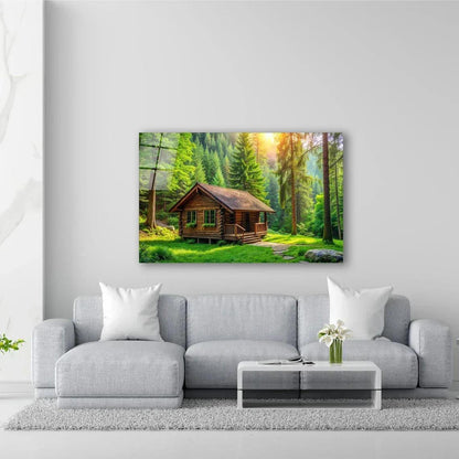Forest Glass Wall Art - LUXARTDECO