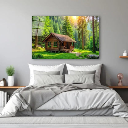 Forest Glass Wall Art - LUXARTDECO