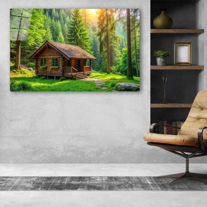 Forest Glass Wall Art - LUXARTDECO