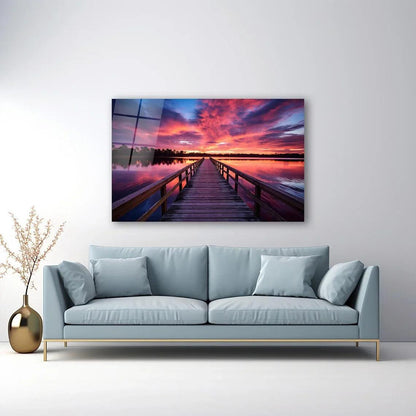 Sunset Glass Wall Art - LUXARTDECO